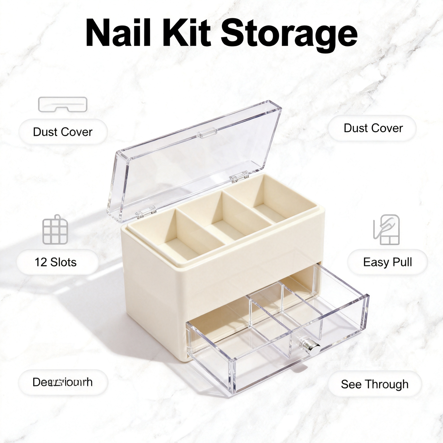 💎 Minimal Clear Nail Organizer — Create A Beautifully Organized Beauty Space Where Every Nail Essential Has Its Own Place Through Smart Storage And Elegant Simplicity