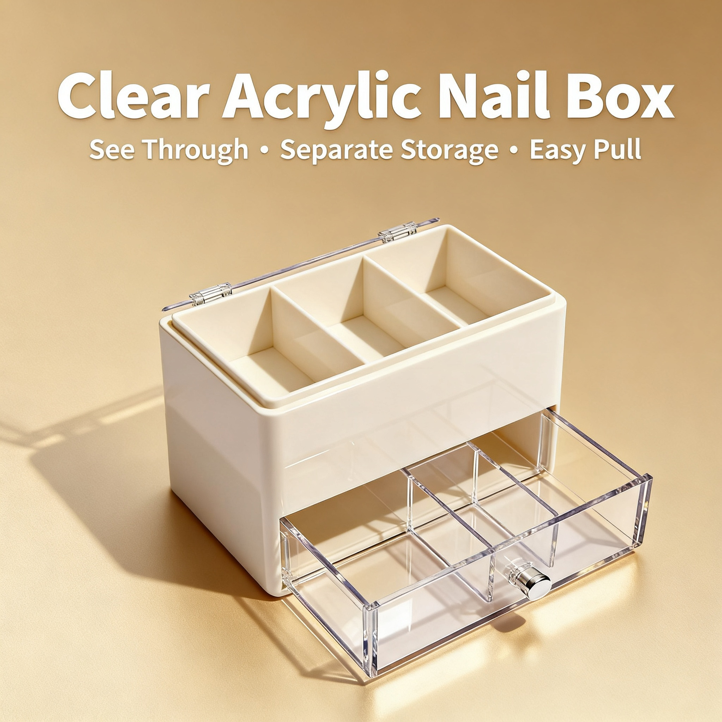 💎 Minimal Clear Nail Organizer — Create A Beautifully Organized Beauty Space Where Every Nail Essential Has Its Own Place Through Smart Storage And Elegant Simplicity