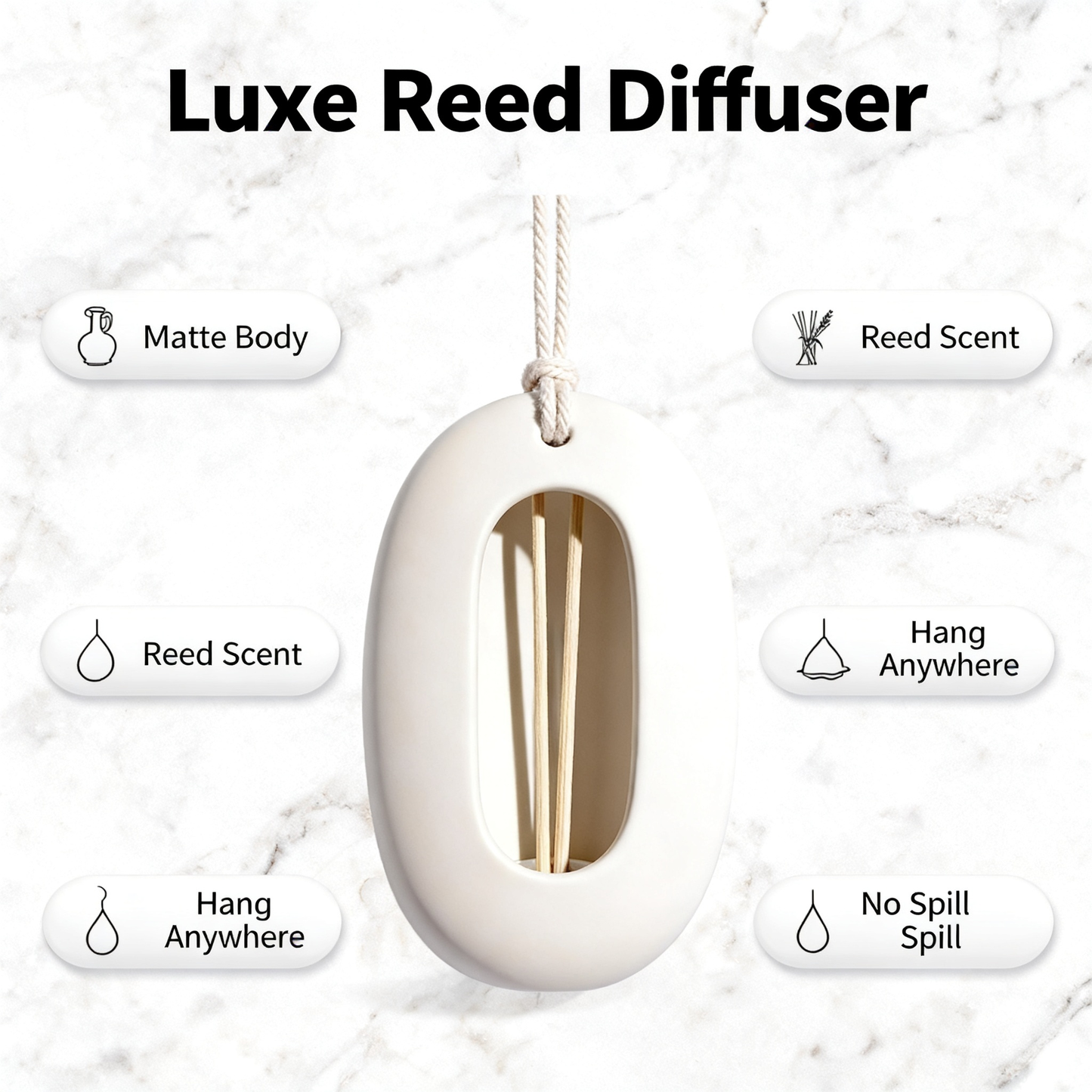 🕯️ Ceramic Hanging Aroma Diffuser — Bring Natural Fragrance Into Your Everyday Spaces With An Elegant Home Accent Designed To Create Calm, Comfort, And A More Relaxing Atmosphere