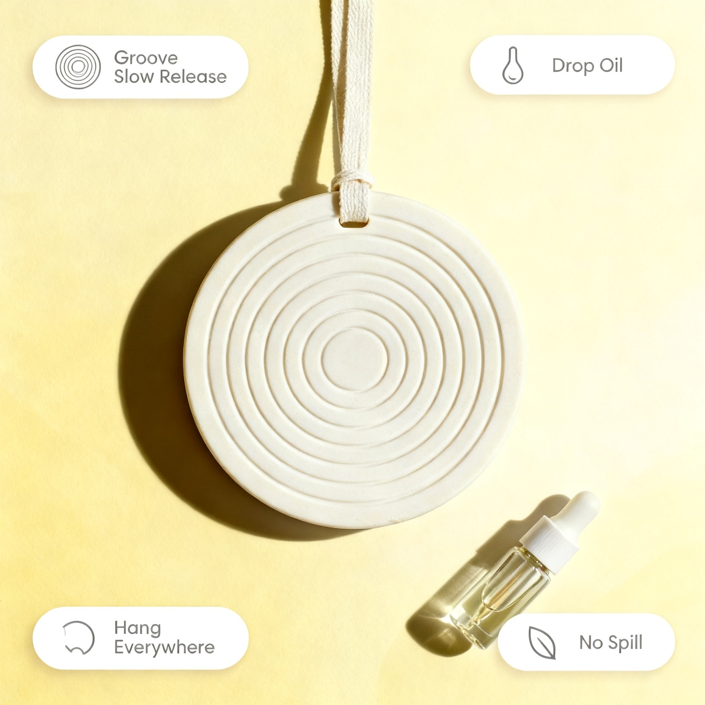 🌿 Ceramic Aroma Hanging Diffuser — Bring Natural Beauty And Gentle Fragrance Into Your Everyday Spaces With A Minimal Home Accent Designed To Create Calm, Comfort, And Personal Atmosphere