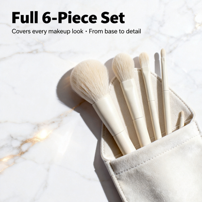 🤍 Soft Touch Makeup Brush Travel Pouch