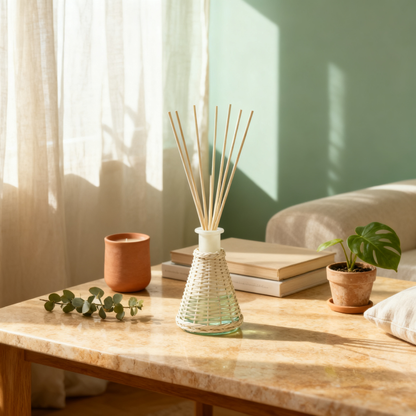 🍃 Reed Diffuser Decor Bottle A Natural Home Fragrance Accent Designed To Bring Calm Atmosphere, Elegant Texture, And A Sense Of Relaxed Living Into Your Everyday Space