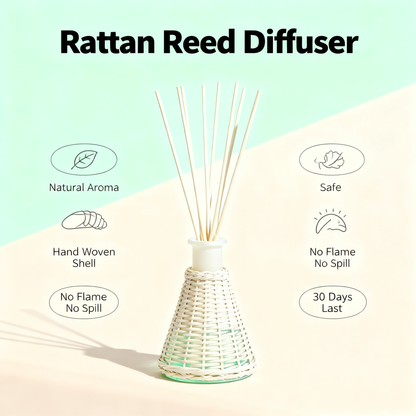 🍃 Reed Diffuser Decor Bottle A Natural Home Fragrance Accent Designed To Bring Calm Atmosphere, Elegant Texture, And A Sense Of Relaxed Living Into Your Everyday Space