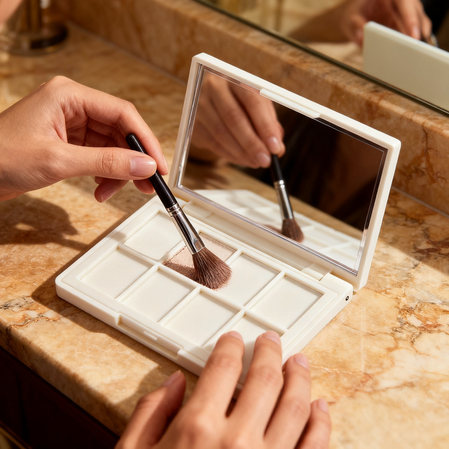 🎨 DIY Empty Makeup Palette A Creative Beauty Essential Designed For Custom Color Combinations, Personalized Makeup Collections, And A More Organized Way To Express Your Unique Beauty Style