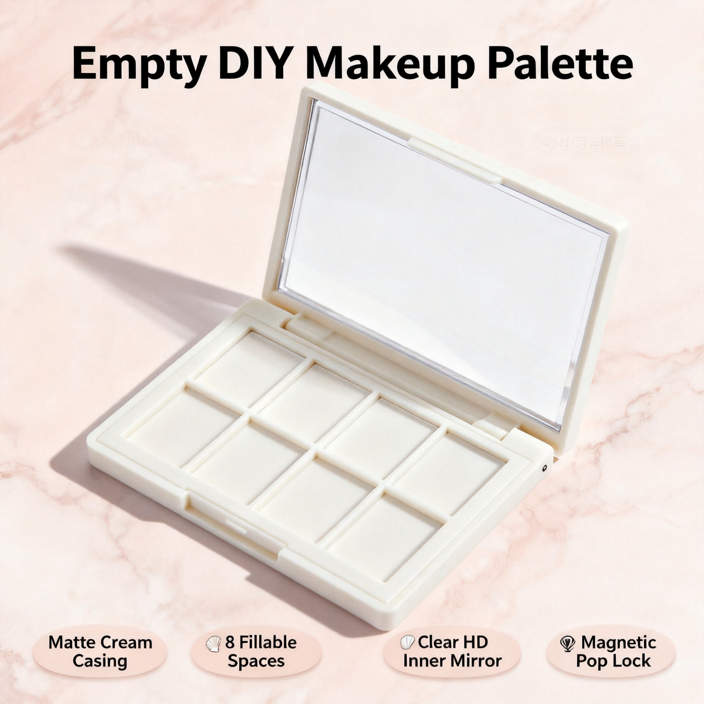 🎨 DIY Empty Makeup Palette A Creative Beauty Essential Designed For Custom Color Combinations, Personalized Makeup Collections, And A More Organized Way To Express Your Unique Beauty Style