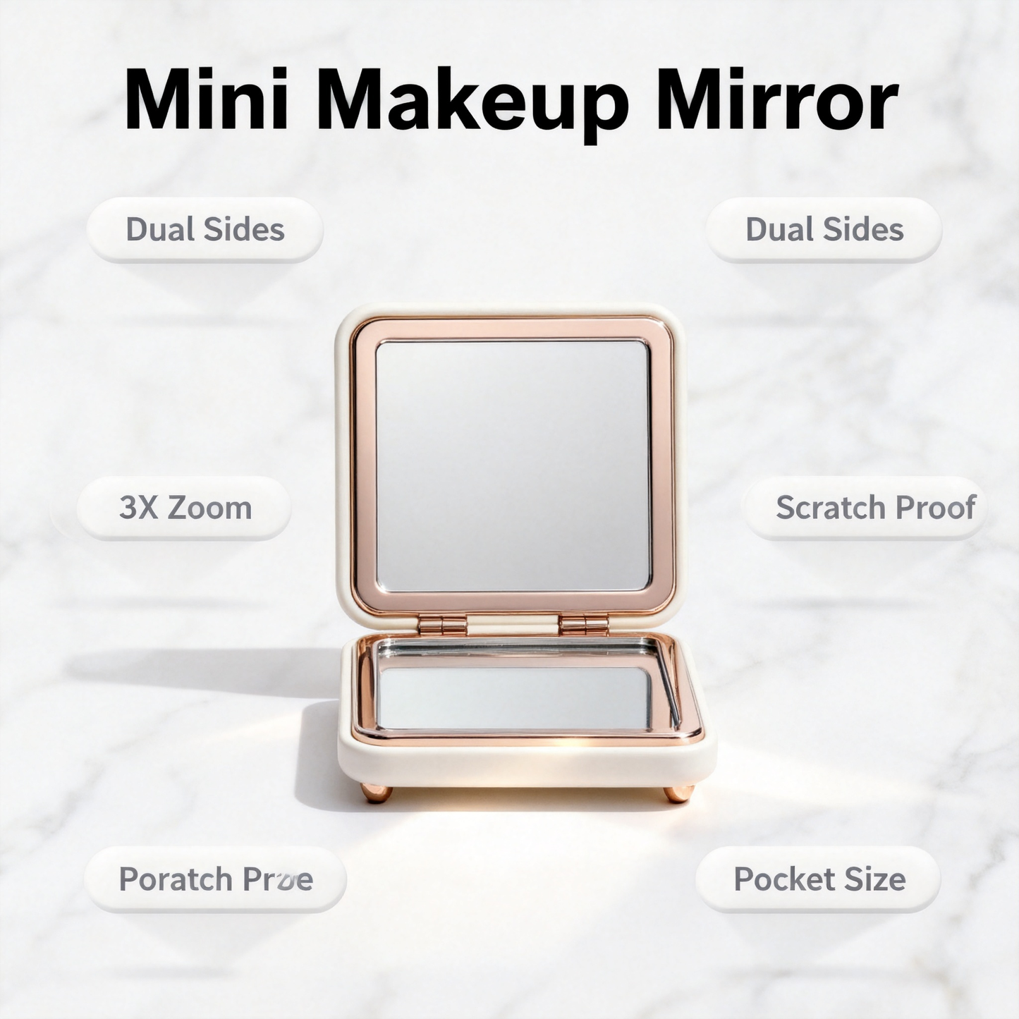 🪞 Your Personal Beauty Companion Anywhere — A Compact Mirror Designed For Everyday Confidence