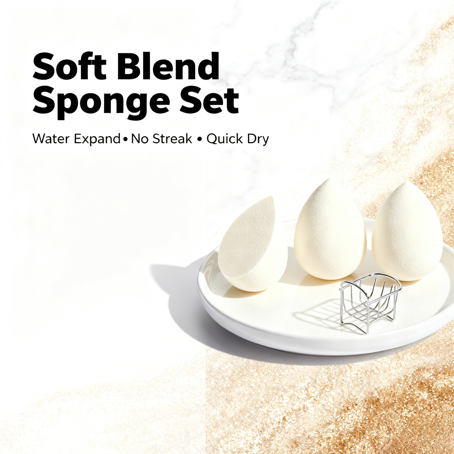 🧡 Flawless Beauty Sponge Set — Create A Smooth, Natural Makeup Finish That Feels Like Your Second Skin