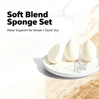 🧡 Flawless Beauty Sponge Set — Create A Smooth, Natural Makeup Finish That Feels Like Your Second Skin